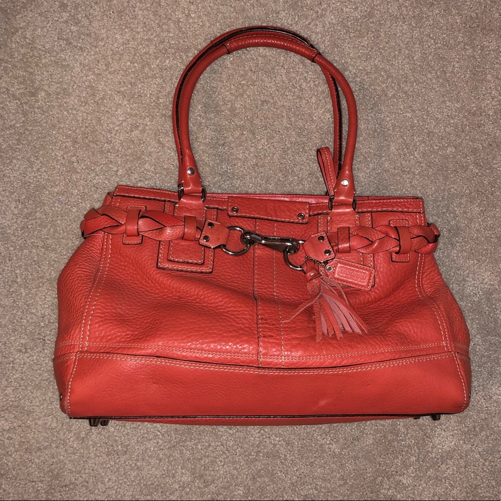 Coach coral purse
